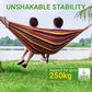 Reinforced & Multi-Person Striped Hammock