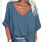 👕 LIMITED-TIME 49% OFF! ✨ Women's Casual Loose Top – V-Neck, Comfortable ✨