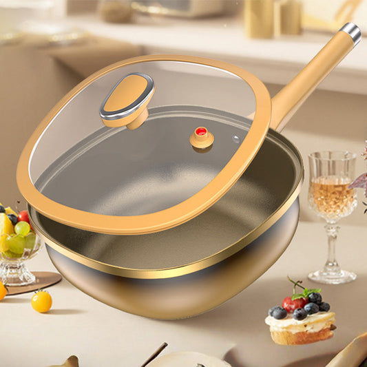 🍳12in Titanium Alloy Non-Stick Pot with Lid