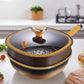 🍳12in Titanium Alloy Non-Stick Pot with Lid