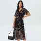 🔥Last Day Special Sale 72% OFF!!💝✨Flowy V-Neck Printed Long Dress, Lightweight, Comfy,Breathable, Wrinkle-Resistant,Flattering For All Body Types.👗