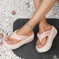📢📢49% OFF !!!⏰Women's Summer Color-Block Soft Platform Flip Flops