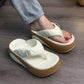📢📢49% OFF !!!⏰Women's Summer Color-Block Soft Platform Flip Flops