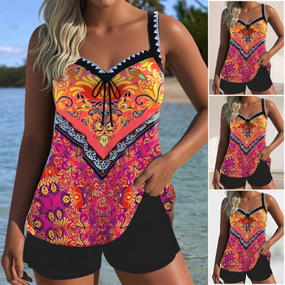 ⏳Time-limited Special⏰Printed Swimsuit Top & Shorts Set🩱