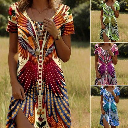 ✨Hot Sale 49%OFF✨💃Women’s Floral Short Sleeve Dress🌸👗