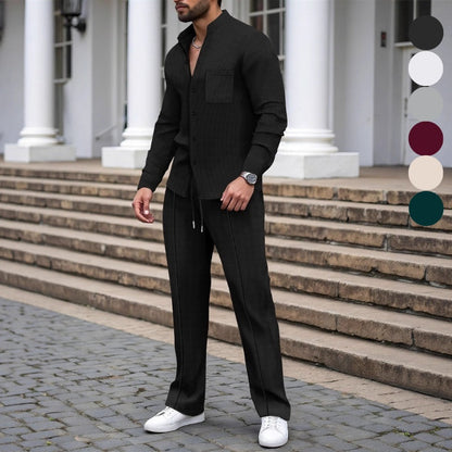 👕 49% OFF! 👖 Men's 2-Piece Waffle Set – Comfortable to Wear, Breathable & Versatile Style 🍂