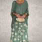 💐Elegant Round Neck Mesh Floral Layered Dress