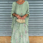 💐Elegant Round Neck Mesh Floral Layered Dress
