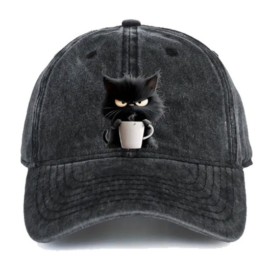 😻Cute Black Cat Vintage Baseball Cap