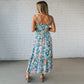⏰Hot Sale 49% Off💃Women's Floral Print Strap Flowy Dress