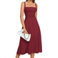 💕HOT SALE 49% OFF💕Frenchy Style All Over Print Ruched Women Lace Up Dress🌸