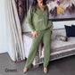 🎁LIMITED SALE 50% OFF!💕Women's Sequins - Embellished Solid Color Casual 2-piece Set