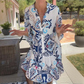 🌸🛍️Hot Promotion 49% OFF💃Elegant Printed Flowy Dress: Women’s Loose Silhouette, Stylish & Comfortable