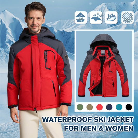 Unisex Waterproof Ski Jacket - Slim & Relaxed Fit Options, Multi Pockets