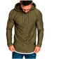 Solid-color Drawstring Hooded Long-sleeve Sweatshirt