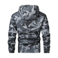 Men's Camouflage Hooded Jacket with Multi-Pocket