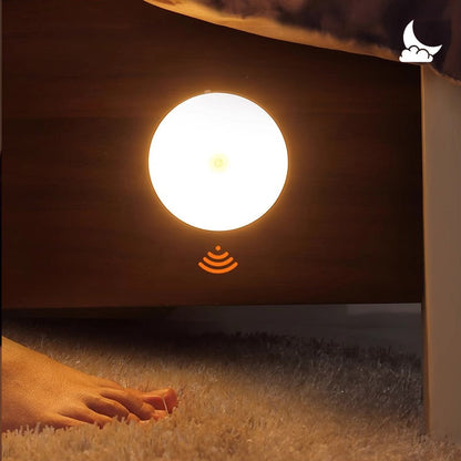 🌙 Compact Motion Sensor Night Light – Automatic Warm LED Light for Hallways, Stairs & Closets