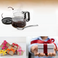 🎉HOT SALE🎉Glass Pot Style Coffee Mug with Lid