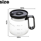 🎉HOT SALE🎉Glass Pot Style Coffee Mug with Lid