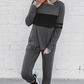 🌟Women's Casual Color Blocking Tops ＆ Pants 2-Piece Set
