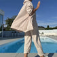 Fashion Hooded Jacket & Pants 2-Piece Set