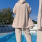Fashion Hooded Jacket & Pants 2-Piece Set