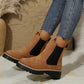 🍂Women's Solid Elastic Low Heel Ankle Boots