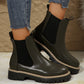 🍂Women's Solid Elastic Low Heel Ankle Boots