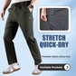 Men's Drawstring Stretch Cargo Pants