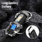 🔦 Rechargeable Keychain Flashlight – 7-Mode LED + COB Mini Light with Type-C Charging