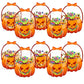 🔥🍬🎃 Halloween gift bags, transparent bags with a closure in the shape of a pumpkin🎁
