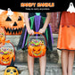 🔥🍬🎃 Halloween gift bags, transparent bags with a closure in the shape of a pumpkin🎁