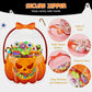 🔥🍬🎃 Halloween gift bags, transparent bags with a closure in the shape of a pumpkin🎁