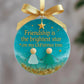 ⏳Friendship Sea Glass Christmas Ornament🌊✨Shaped by Nature & Crafted by Hand💝