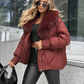 🧥 49% OFF NOW! ✨ Fashion Padded Coat with Faux Fur Collar - Thermal Insulation & Windproof Design for Winter Elegance ❄️👢