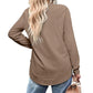 🍂Autumn Hot Sale 49% OFF🔥Women’s Solid High Low Hem Long-Sleeve Tops
