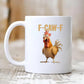 🐔 50% OFF LAST DAY! ☕ Funny Chicken Mug - Humorous Design for Coffee/Tea Lovers, Dishwasher Safe & Comfortable Grip 🎁📦