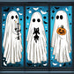 👻 Halloween Ghost Window Clings – Double-Sided Reusable Static Decorations