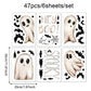 👻 Halloween Ghost Window Clings – Double-Sided Reusable Static Decorations