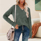 🍂Autumn Hot Sale 49% OFF🔥Women's V Neck Long Sleeve Solid Sweater