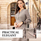 🍂Women’s Elegant Solid Color Long Sleeve Dress