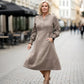 🍂Women’s Elegant Solid Color Long Sleeve Dress