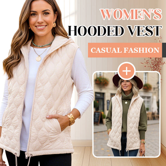 ❄️Winter Sale - 49% OFF🧥Women's Casual Fashion Warm Hooded Vest