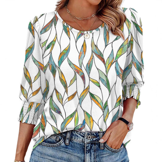Women’s Casual Three-quarter Sleeve Blouses