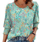 Women’s Casual Three-quarter Sleeve Blouses