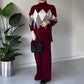 🔥Limited stock available 49% OFF🔥Fashion Color-blocking Rhombus Sweater & Pants Set