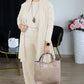 Elegant Longline Cardigan & Top & Pants 3-Pieces Set