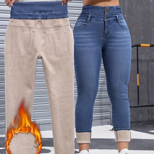 ⏳Limited-time 49% off⏰🔥Women's Warm Casual Fashion Jeans👖