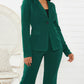 Women's Business Solid Blazer ＆ Pants 2-Piece Set