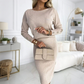 🎀Women's Knit Top & Skirt 2-Piece Set